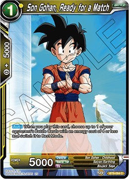 Son Gohan, Ready for a Match [BT6-084]