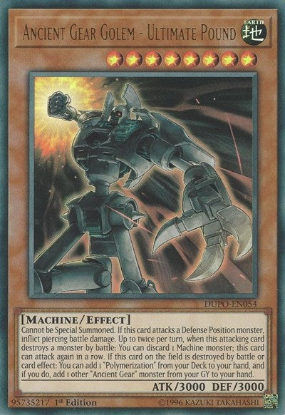 Ancient Gear Golem - Ultimate Pound [DUPO-EN054] Ultra Rare