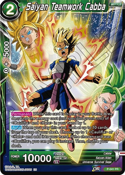 Saiyan Teamwork Cabba (Alternate Art) [P-041]