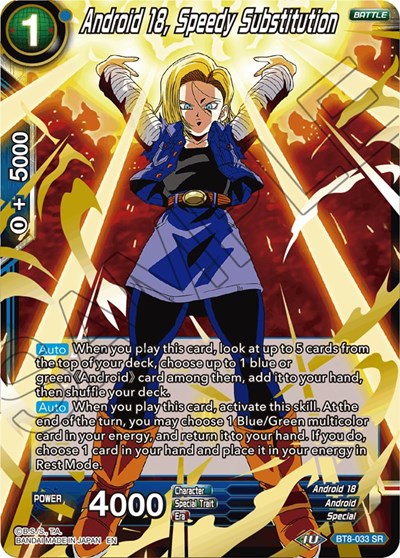 Android 18, Speedy Substitution [BT8-033]