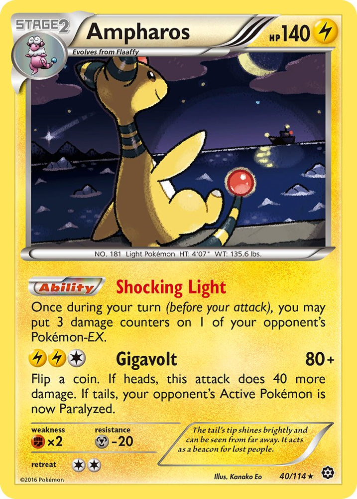 Ampharos (40/114) (Theme Deck Exclusive) [XY: Steam Siege]