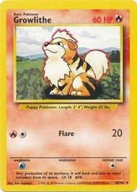 Growlithe (28) [Base Set]