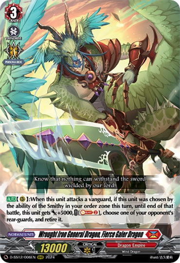 Wrought Iron General Dragon, Fierce Galer Dragon (D-SS12/006EN) [Triple Drive]