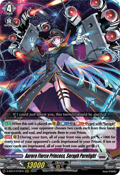Aurora Fierce Princess, Seraph Purelight (D-SS12/019EN) [Triple Drive]