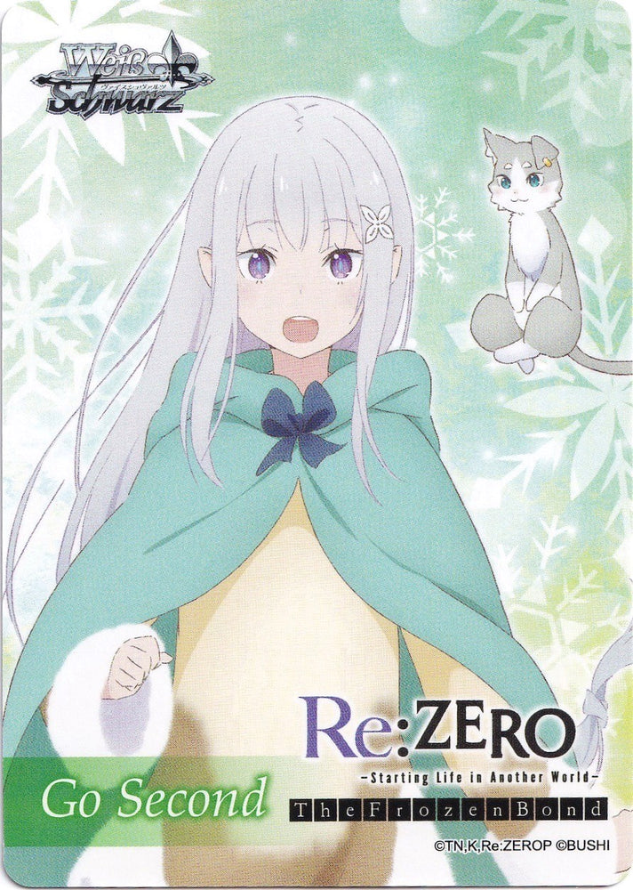 Go Second Card - Contractor and Spirit, Emilia & Puck [Re:ZERO: The Frozen Bond]