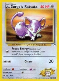 Lt. Surge's Rattata (82) [Gym Heroes]