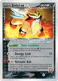 Rocket's Entei ex (97) [Team Rocket Returns]