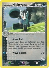 Team Aqua's Mightyena (30) (30) [Team Magma vs Team Aqua]