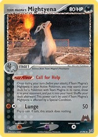 Team Magma's Mightyena (37) (37) [Team Magma vs Team Aqua]