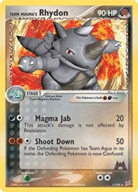 Team Magma's Rhydon (11) (11) [Team Magma vs Team Aqua]
