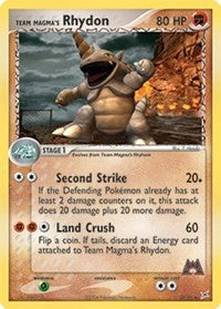 Team Magma's Rhydon (22) (22) [Team Magma vs Team Aqua]