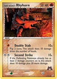 Team Magma's Rhyhorn (67) (67) [Team Magma vs Team Aqua]