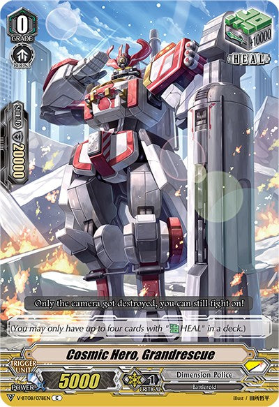 Cosmic Hero, Grandrescue (V-BT08/078EN C) [Silverdust Blaze]
