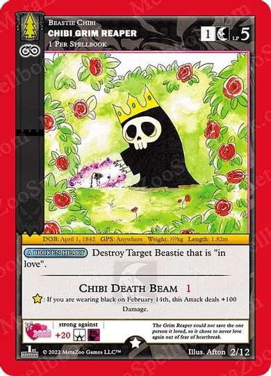 Chibi Grim Reaper [Cryptid Nation: Wilderness Chibi Valentine's Day Mini Set]