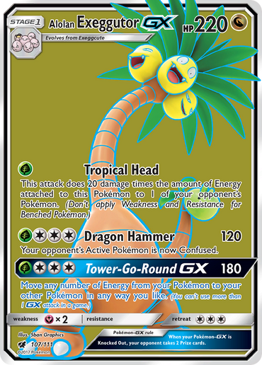 Alolan Exeggutor GX (107/111) [Sun & Moon: Crimson Invasion]