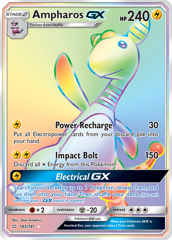 Ampharos GX (185/181) [Sun & Moon: Team Up]