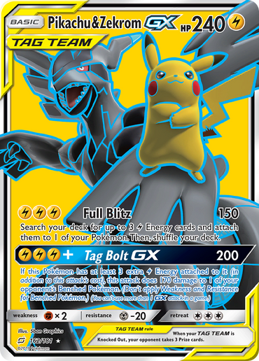 Pikachu & Zekrom GX (162/181) [Sun & Moon: Team Up]